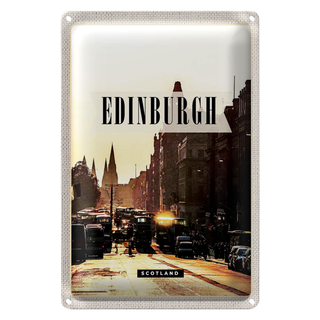 Blechschild Reise 20x30cm Edinburgh Scotland Reiseziel