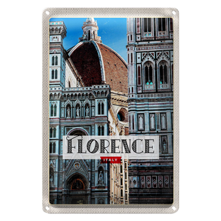 Blechschild Reise 20x30cm Florence Italy Urlaub Altstadt