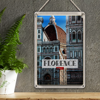 Blechschild Reise 20x30cm Florence Italy Urlaub Altstadt