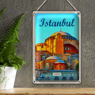 Blechschild Reise 20x30cm Istanbul Turkey Bild Urlaub