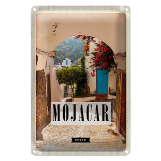 Blechschild Reise 20x30cm Mojacar Spain Spanien Urlaub