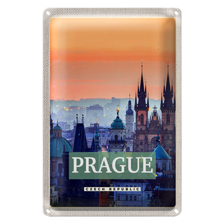 Blechschild Reise 20x30cm Prague Altstadt Prag Tschechien