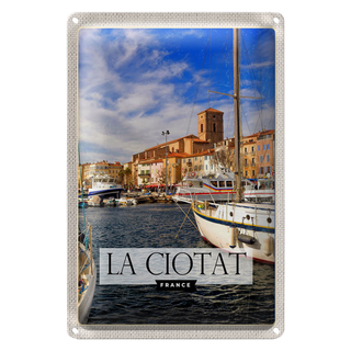 Blechschild Reise 20x30cm La ciotat France Meer Jachten Urlaub