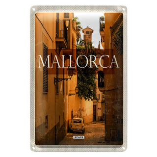 Blechschild Reise 20x30cm Mallorca Spain Altstadt Palmas