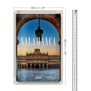 Blechschild Reise 20x30cm Salamanca Spain Architektur
