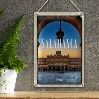 Blechschild Reise 20x30cm Salamanca Spain Architektur