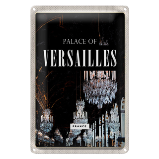 Blechschild Reise 20x30cm Palace of Versailles France Schloss