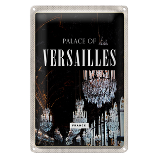 Blechschild Reise 20x30cm Palace of Versailles France Schloss
