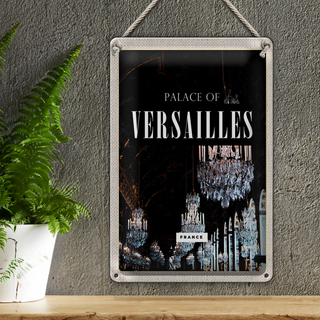 Blechschild Reise 20x30cm Palace of Versailles France Schloss