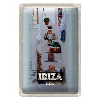 Blechschild Reise 20x30cm Ibiza Spain Urlaub Meer
