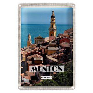 Blechschild Reise 20x30cm Manton France Meer Urlaub