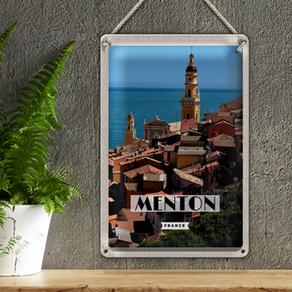 Blechschild Reise 20x30cm Manton France Meer Urlaub