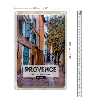 Blechschild Reise 20x30cm Provence Alpes-Côte d'Azur France