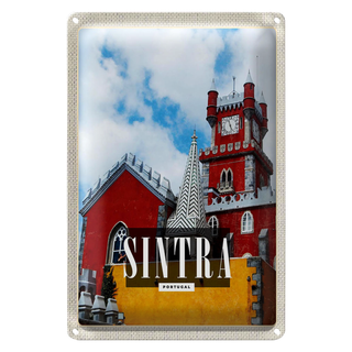 Blechschild Reise 20x30cm Sintra Portugal Reiseziel Urlaub