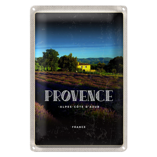 Blechschild Reise 20x30cm Provence-Alpes-Côte d'Azur France