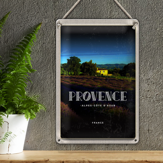 Blechschild Reise 20x30cm Provence-Alpes-Côte d'Azur France