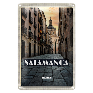Blechschild Reise 20x30cm Salamanca Spain Architektur Tourismus