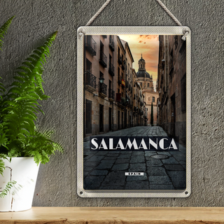 Blechschild Reise 20x30cm Salamanca Spain Architektur Tourismus