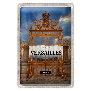 Blechschild Reise 20x30cm Palace of versailles France Tourismus