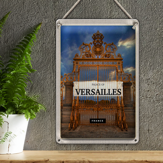 Blechschild Reise 20x30cm Palace of versailles France Tourismus