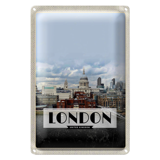 Blechschild Reise 20x30cm London United Kingdom Foto Poster