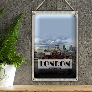 Blechschild Reise 20x30cm London United Kingdom Foto Poster