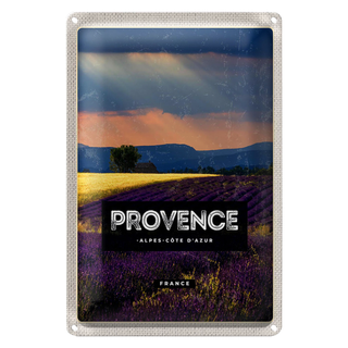 Blechschild Reise 20x30cm Provence alpes cote d'azur