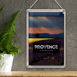Blechschild Reise 20x30cm Provence alpes cote d'azur
