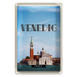 Blechschild Reise 20x30cm Venedig Italy Tourismus Urlaub Poster