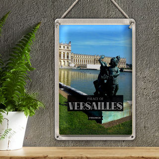 Blechschild Reise 20x30cm Palace of Versailles France Tourismus