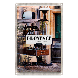 Blechschild Reise 20x30cm Provence Alpes cote d`Azur