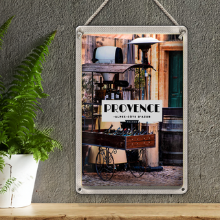 Blechschild Reise 20x30cm Provence Alpes cote d`Azur