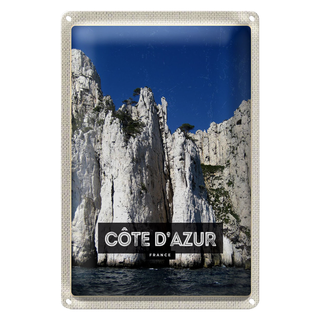 Blechschild Reise 20x30cm Cote d´Azur France Tourismus
