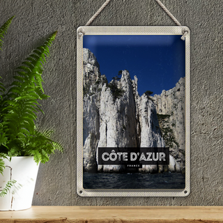 Blechschild Reise 20x30cm Cote d´Azur France Tourismus