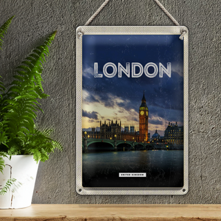 Blechschild Reise 20x30cm London United Kingdom