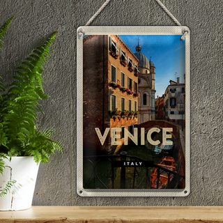 Blechschild Reise 20x30cm Venice Iraly Architektur