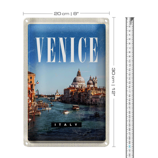 Blechschild Reise 20x30cm Venice Italy Kathedrale