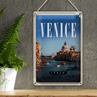 Blechschild Reise 20x30cm Venice Italy Kathedrale
