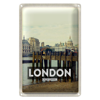 Blechschild Reise 20x30cm London Architektur