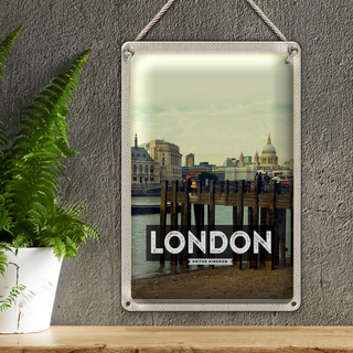 Blechschild Reise 20x30cm London Architektur