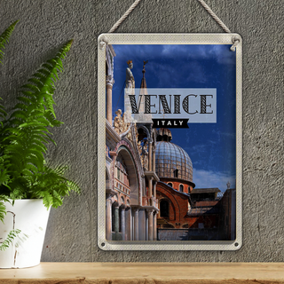 Blechschild Reise 20x30cm Venice Italien Architektur