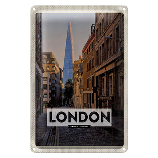 Blechschild Reise 20x30cm London UK Innenstadt Reiseziel Trip