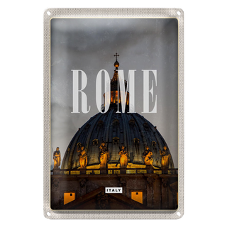 Blechschild Reise 20x30cm Rom Italien St. Peter's Basilica