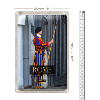 Blechschild Reise 20x30cm Rom Italien Wachmann Trip