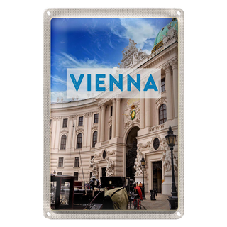 Blechschild Reise 20x30cm Wien Österreich Architektur Reise