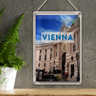 Blechschild Reise 20x30cm Wien Österreich Architektur Reise