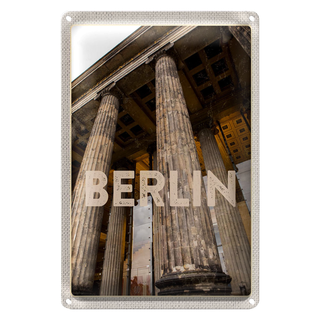 Blechschild Reise 20x30cm Berlin DE Brandenburger Tor