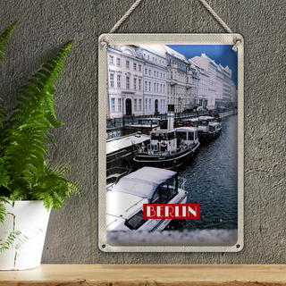 Blechschild Reise 20x30cm Berlin Deutschland BRD Bild