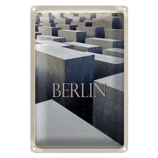 Blechschild Reise 20x30cm Berlin Deutschland Antik Reise Trip
