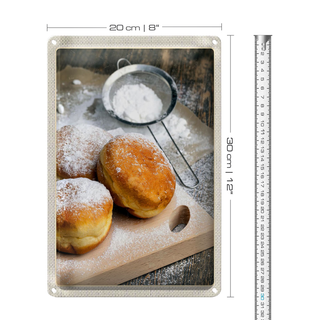 Blechschild Reise 20x30cm Berlin Deutschland Berliner gepudert